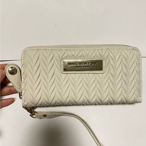 Marc New York Ivory Quilted Wristlet